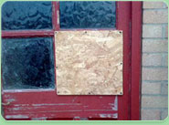 boarded up Barnet Gate